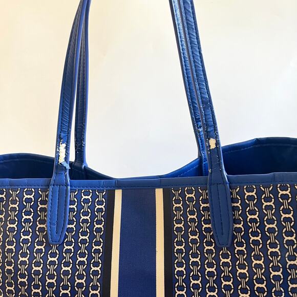 TORY BURCH Gemini Link Large Tote, Blue - Picture 8 of 10